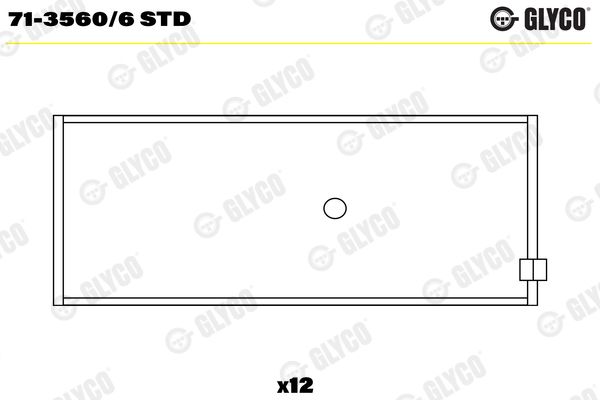GLYCO 71-3560/6 STD Connecting Rod Bearing