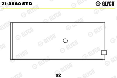 Connecting Rod Bearing GLYCO 71-3560 STD