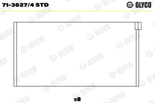 GLYCO 71-3627/4 STD Connecting Rod Bearing