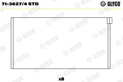 Connecting Rod Bearing GLYCO 71-3627/4 STD