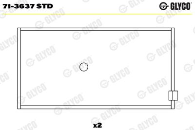 Connecting Rod Bearing GLYCO 71-3637 STD