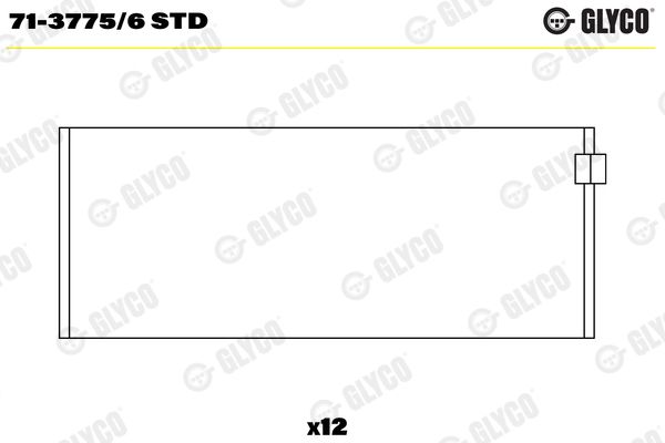 GLYCO 71-3775/6 STD Connecting Rod Bearing