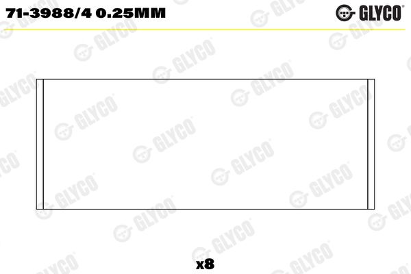 GLYCO 71-3988/4 0.25mm Connecting Rod Bearing