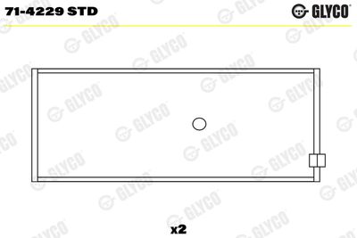 Connecting Rod Bearing GLYCO 71-4229 STD