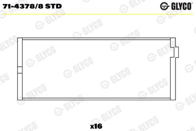 Connecting Rod Bearing GLYCO 71-4378/8 STD