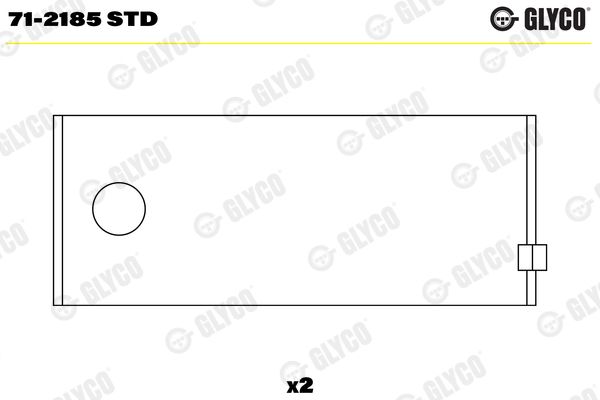 GLYCO 71-2185 STD Connecting Rod Bearing