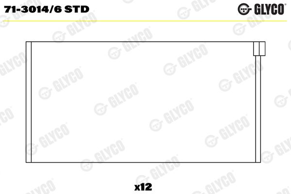 GLYCO 71-3014/6 STD Connecting Rod Bearing