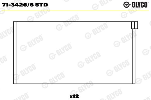 GLYCO 71-3426/6 STD Connecting Rod Bearing