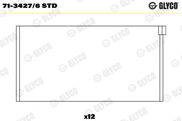 GLYCO 71-3427/6 STD Connecting Rod Bearing