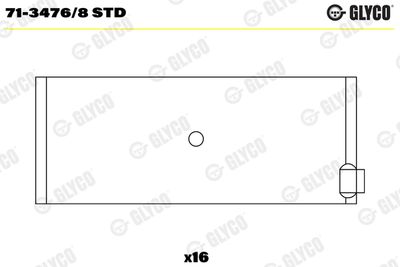 Connecting Rod Bearing GLYCO 71-3476/8 STD