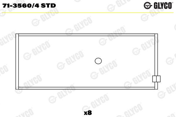 GLYCO 71-3560/4 STD Connecting Rod Bearing