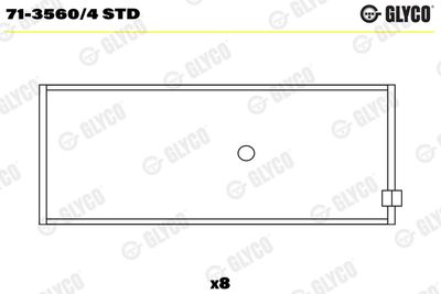 Connecting Rod Bearing GLYCO 71-3560/4 STD
