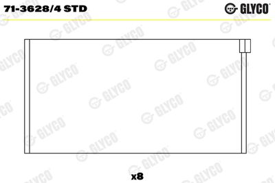 Connecting Rod Bearing GLYCO 71-3628/4 STD