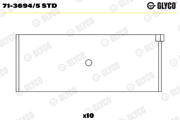 GLYCO 71-3694/5 STD Connecting Rod Bearing