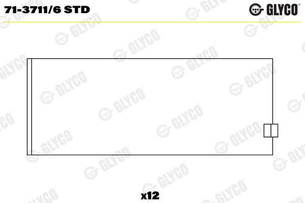 GLYCO 71-3711/6 STD Connecting Rod Bearing