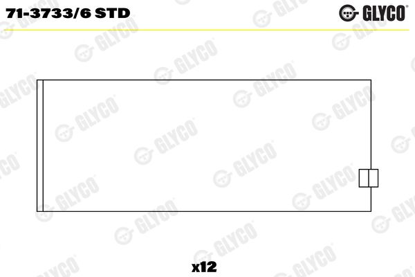 GLYCO 71-3733/6 STD Connecting Rod Bearing