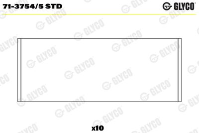 Connecting Rod Bearing GLYCO 71-3754/5 STD