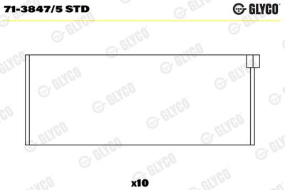 Connecting Rod Bearing GLYCO 71-3847/5 STD