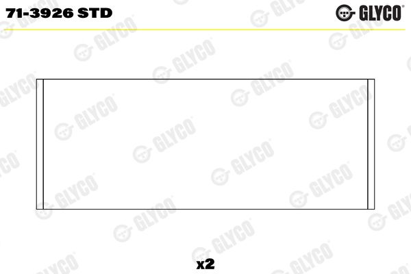 GLYCO 71-3926 STD Connecting Rod Bearing