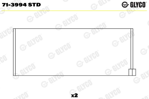 GLYCO 71-3994 STD Connecting Rod Bearing
