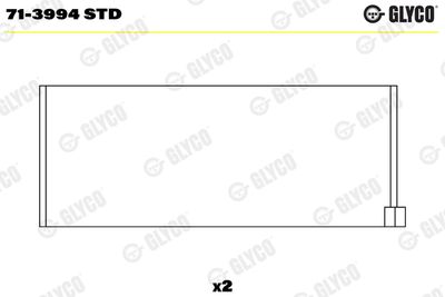 Connecting Rod Bearing GLYCO 71-3994 STD