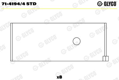 Connecting Rod Bearing GLYCO 71-4194/4 STD