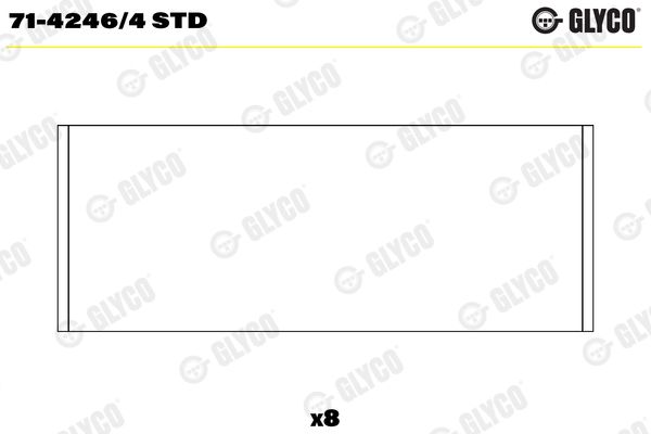 GLYCO 71-4246/4 STD Connecting Rod Bearing