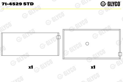 Connecting Rod Bearing GLYCO 71-4529 STD