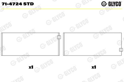 Connecting Rod Bearing GLYCO 71-4724 STD