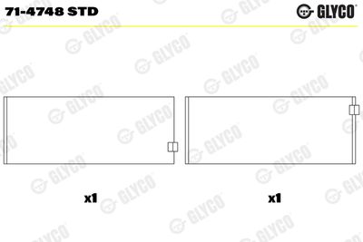 Connecting Rod Bearing GLYCO 71-4748 STD