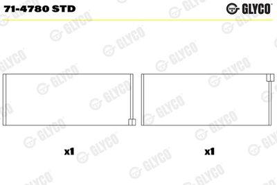 Connecting Rod Bearing GLYCO 71-4780 STD
