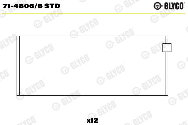 GLYCO 71-4806/6 STD Connecting Rod Bearing