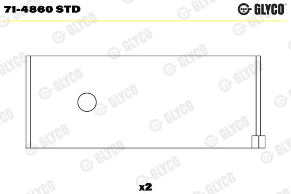 GLYCO 71-4860 STD Connecting Rod Bearing