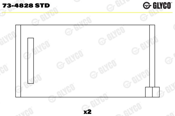 GLYCO 73-4828 STD Camshaft Bearing