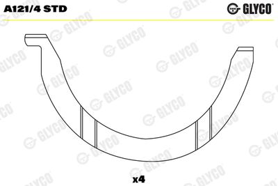 Thrust Washer, crankshaft GLYCO A121/4 STD
