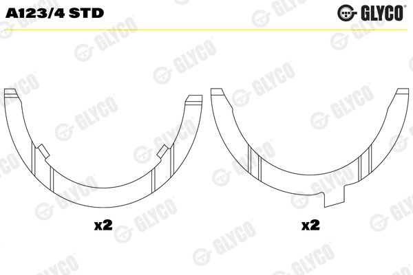 GLYCO A123/4 STD Thrust Washer, crankshaft