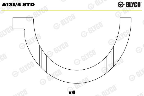 GLYCO A131/4 STD Thrust Washer, crankshaft