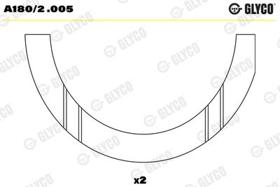 Thrust Washer, crankshaft GLYCO A180/2 .005