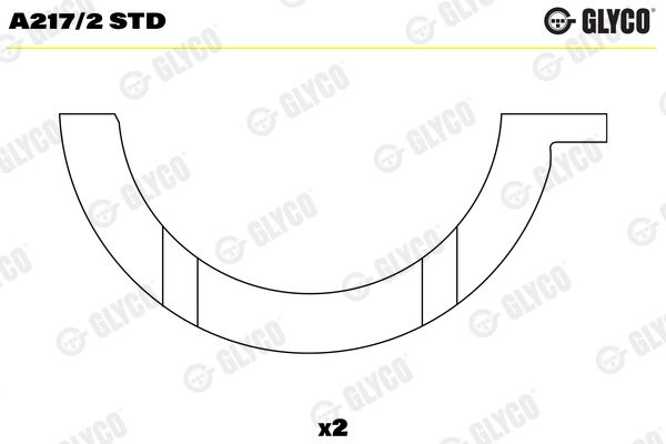 GLYCO A217/2 STD Thrust Washer, crankshaft