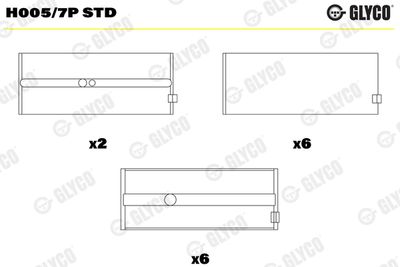 Crankshaft Bearing GLYCO H005/7P STD