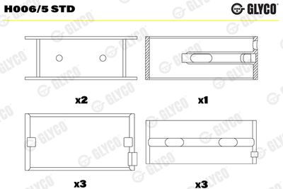 Crankshaft Bearing GLYCO H006/5 STD