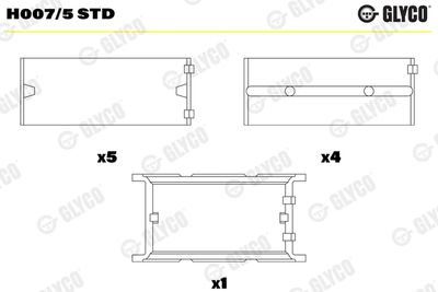 Crankshaft Bearing GLYCO H007/5 STD