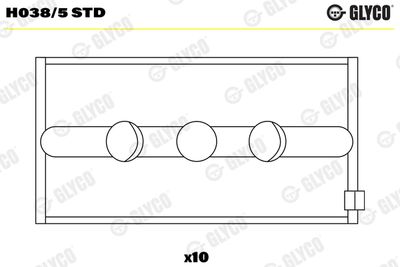Crankshaft Bearing GLYCO H038/5 STD