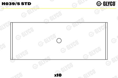 Crankshaft Bearing GLYCO H039/5 STD