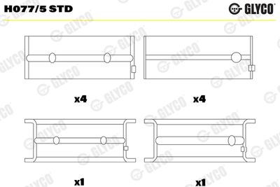 Crankshaft Bearing GLYCO H077/5 STD