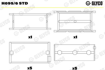 Crankshaft Bearing GLYCO H095/6 STD