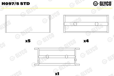 Crankshaft Bearing GLYCO H097/5 STD