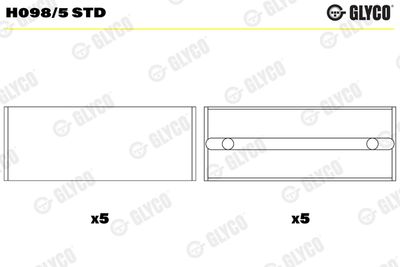 Crankshaft Bearing GLYCO H098/5 STD