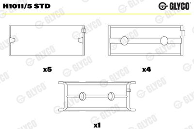 Crankshaft Bearing GLYCO H1011/5 STD