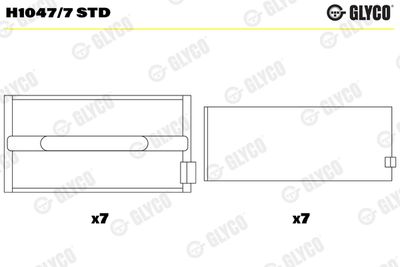 Crankshaft Bearing GLYCO H1047/7 STD